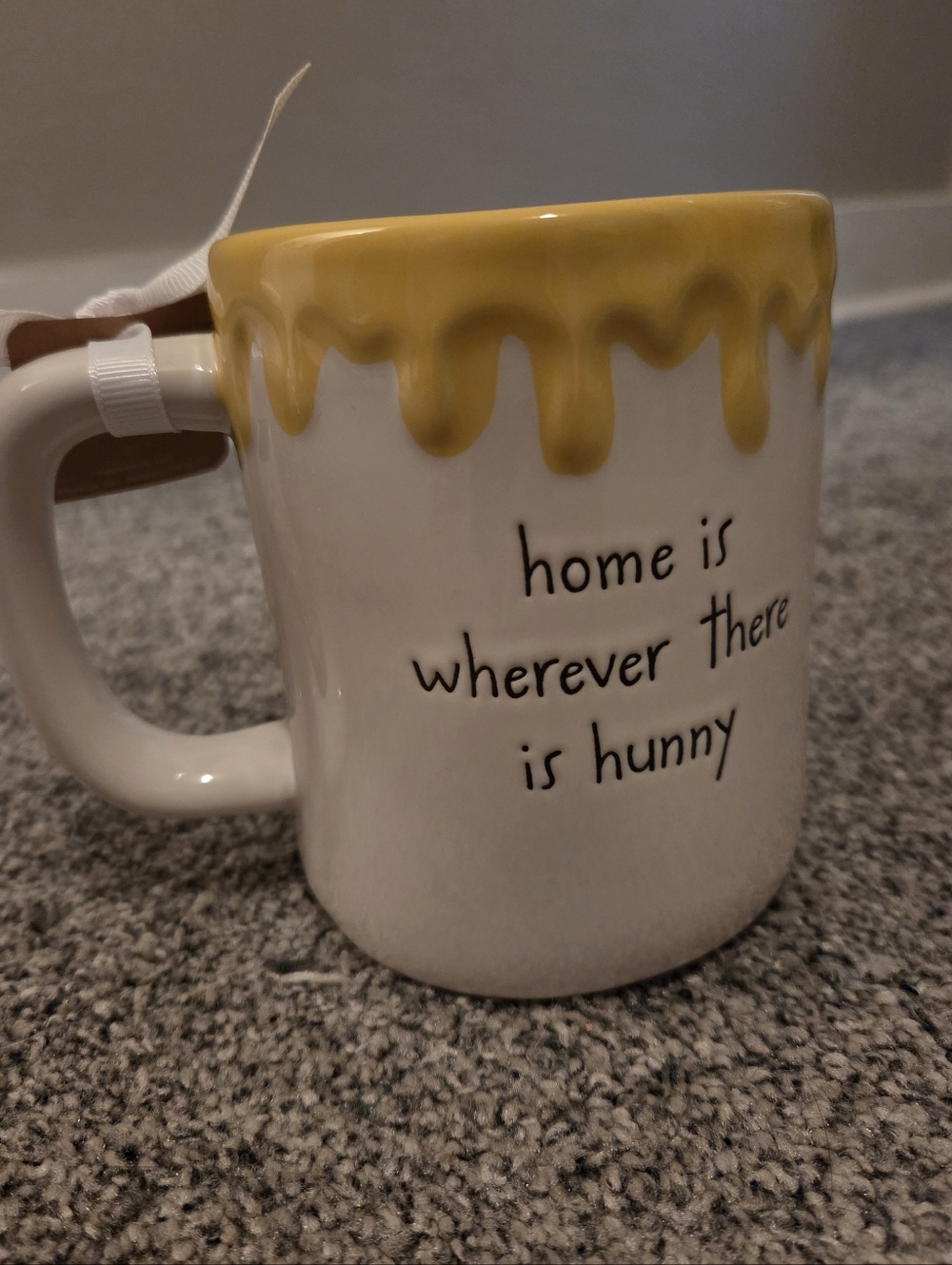 Rae Dunn Winnie the Pooh "Home Is Wherever There Is Hunny" Ceramic Mug - Picture 2 of 3